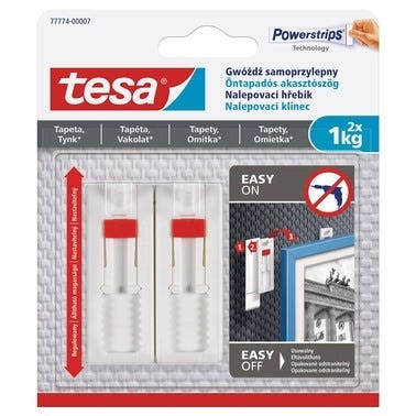 Regulowany gwóźdź samoprzylepny do tapet Tesa 2 szt.