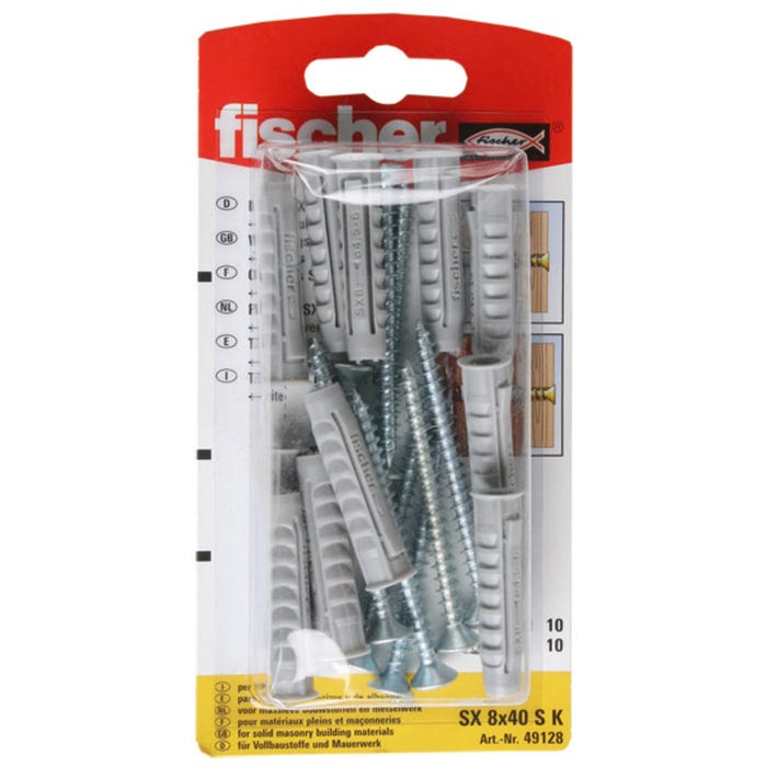 Kołek do betonu z wkrętem SX 8.0x60 mm