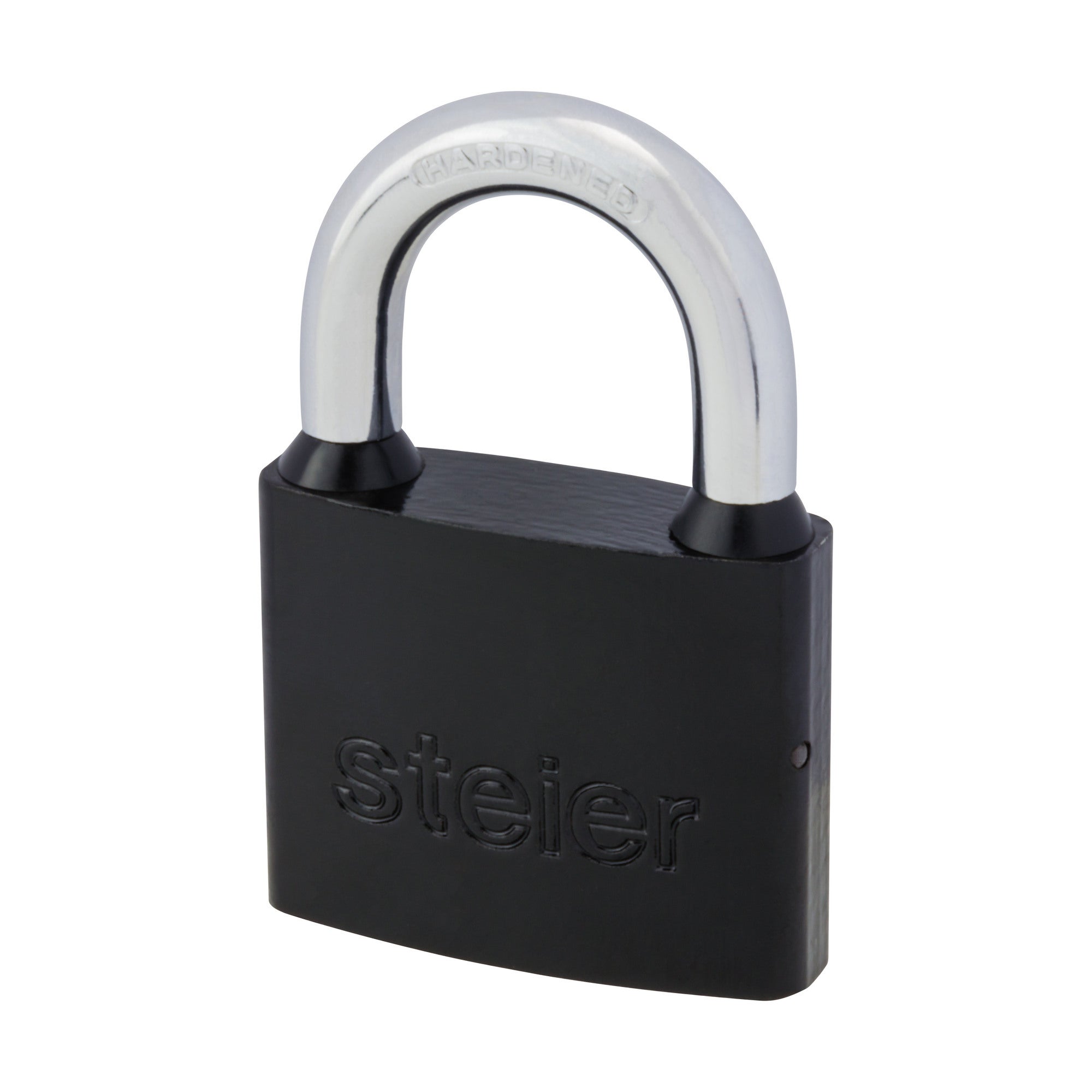 Kłódka żeliwna pałąkowa 40mm czarna Steier