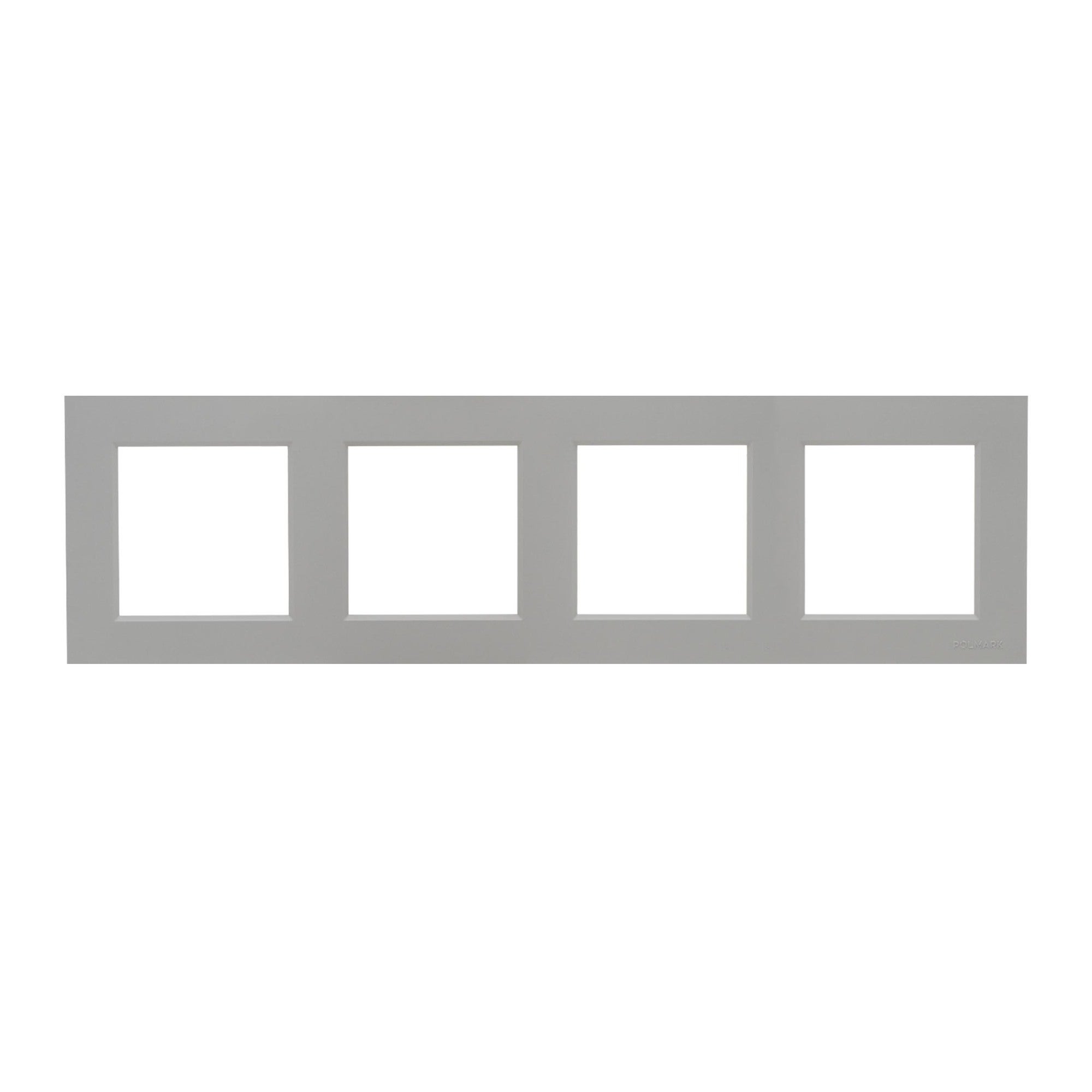 Bella popiel mat ramka czterokrotna