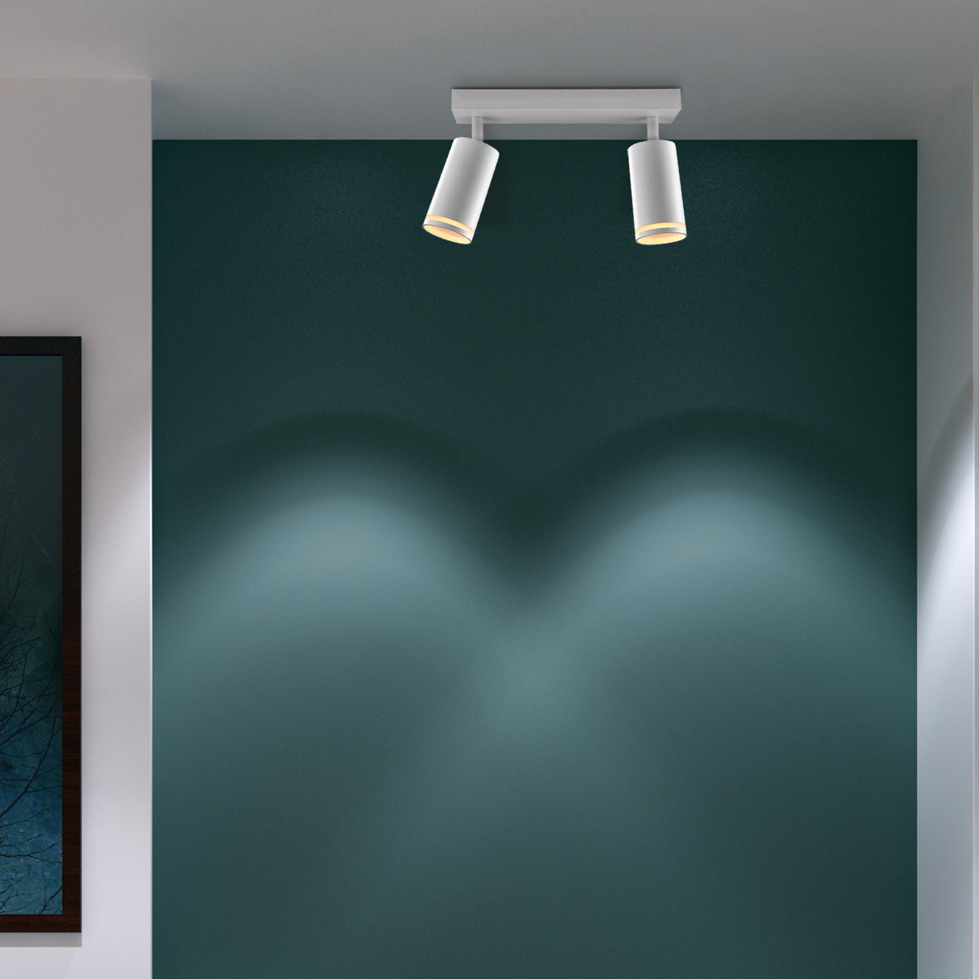 Listwa ścienno-sufitowa Paris 2xGU10 biała 3