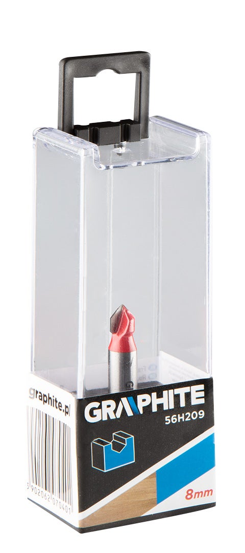 Frez do rowków typu V 8x8 mm, trzpień 8 mm 3