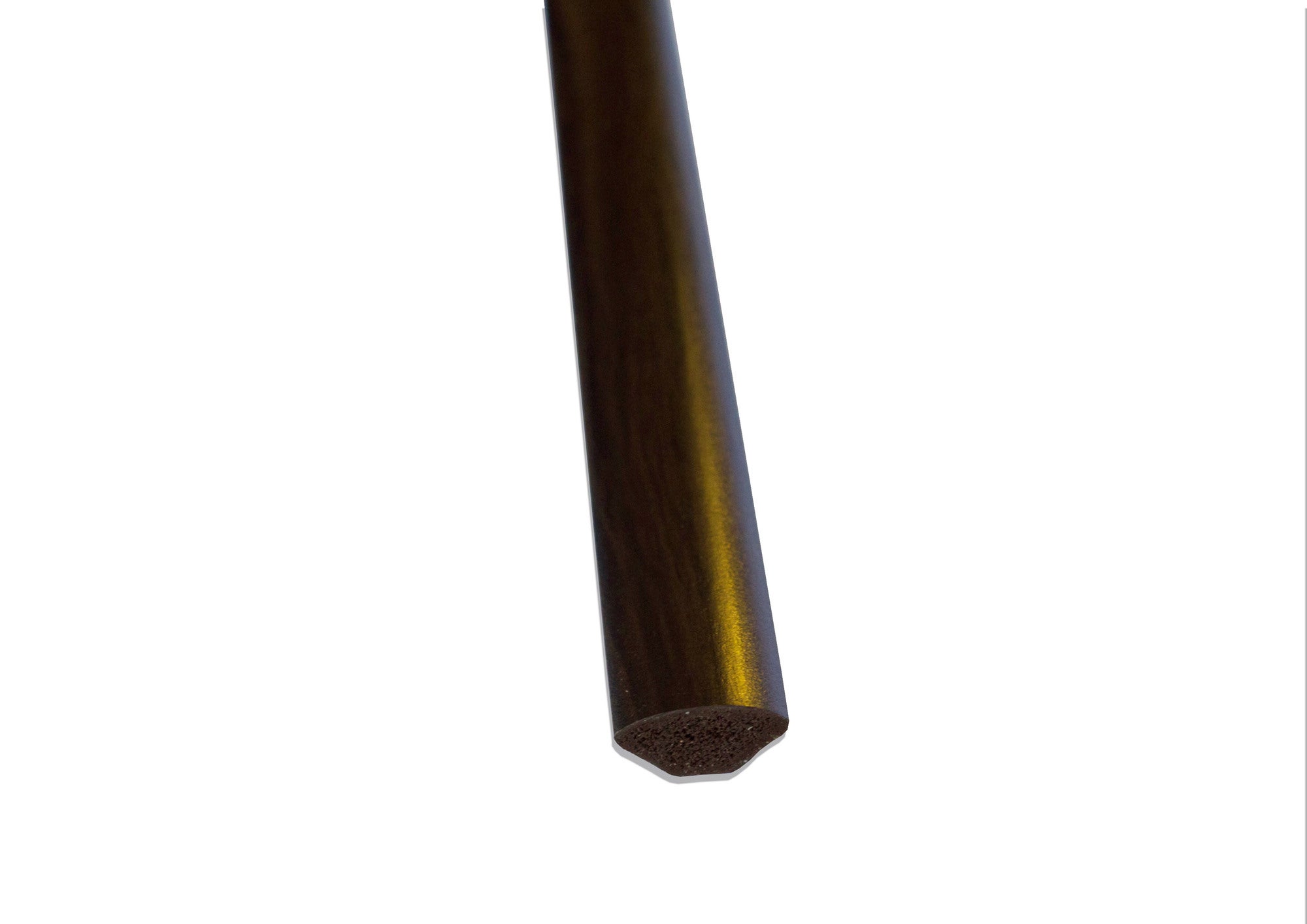 Ćwierćwałek PVC wenge 14x14x2500 mm