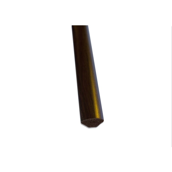 Ćwierćwałek PVC wenge 14x14x2500 mm