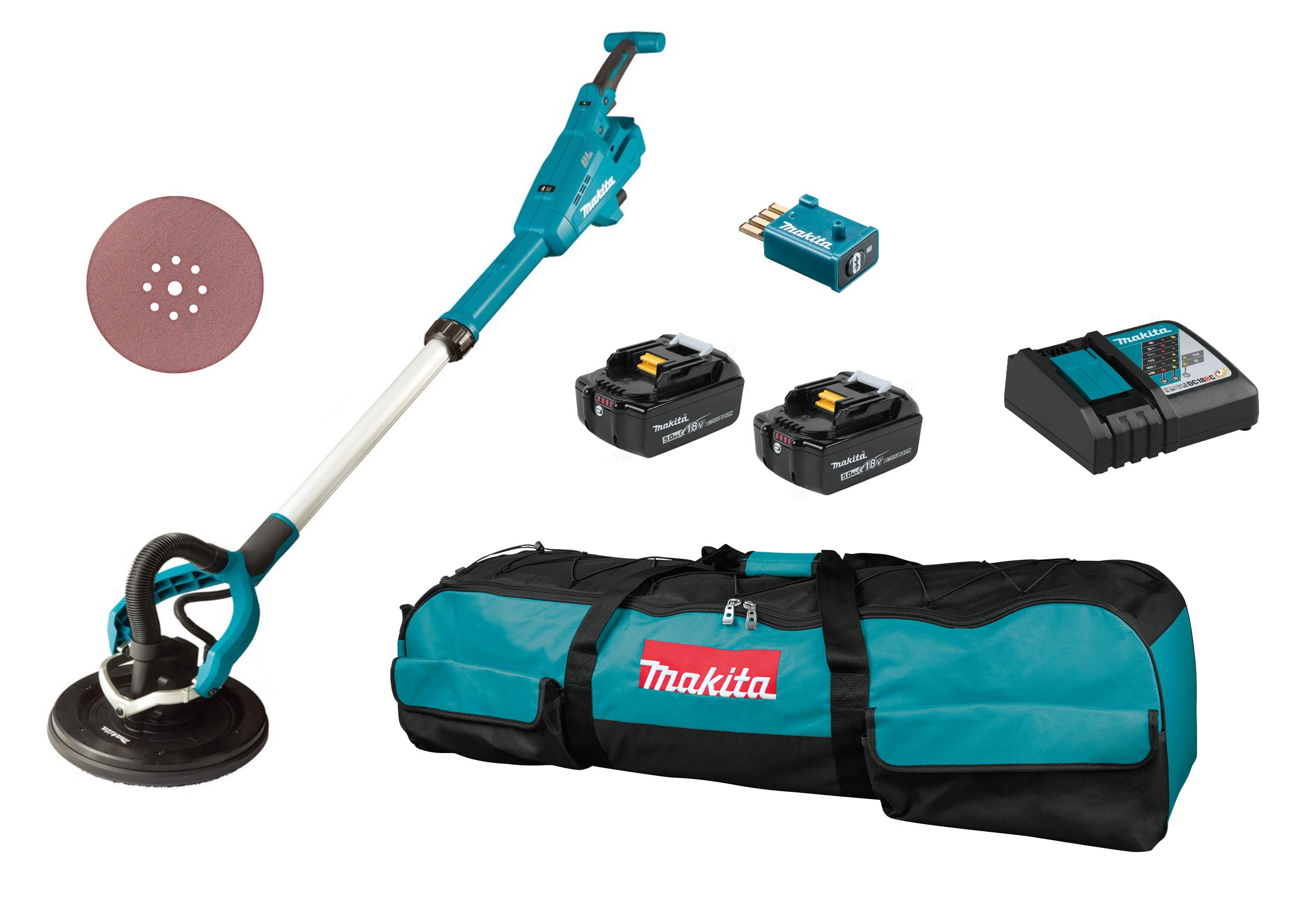 Szlifierka do gipsu 18V DSL800RTEU Makita / 2 x 5,0Ah 1