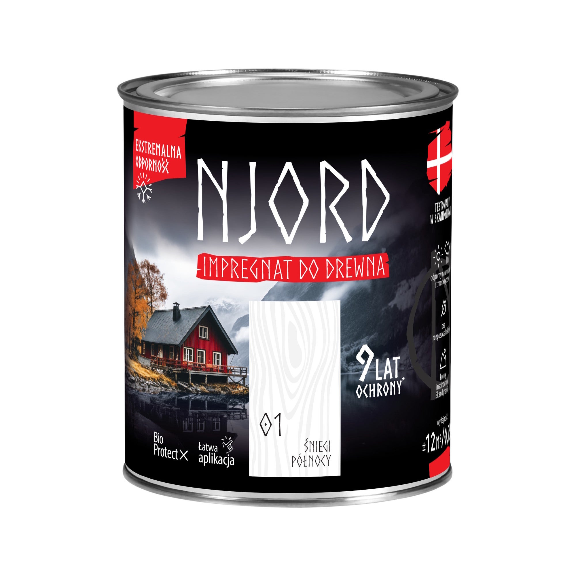 Njord impregnat do drewna śniegi północy 0,75L 0