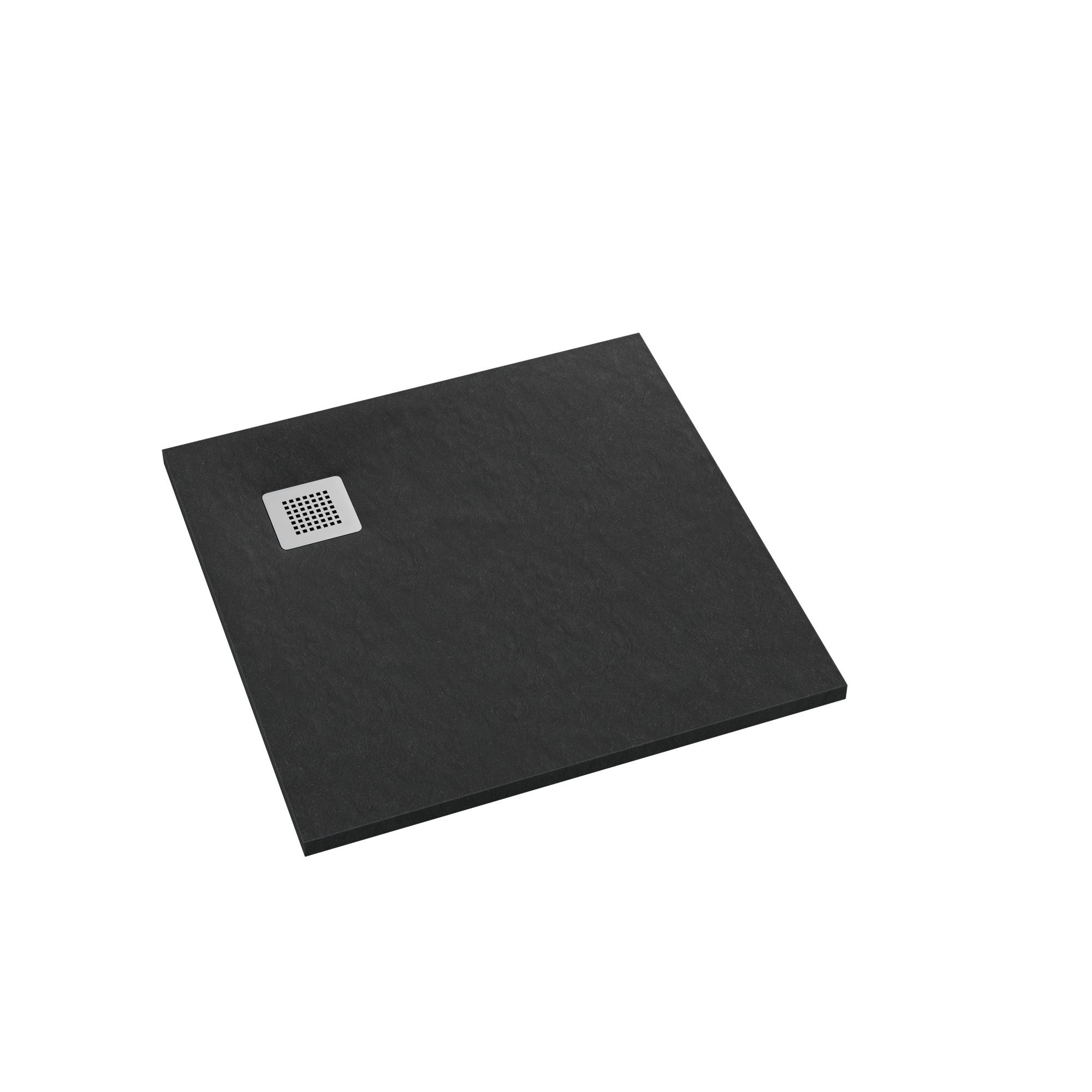 Brodzik kompozytowy Schedpol Atakamit czarny  90x90x3,5 cm BRC3101CST-M2