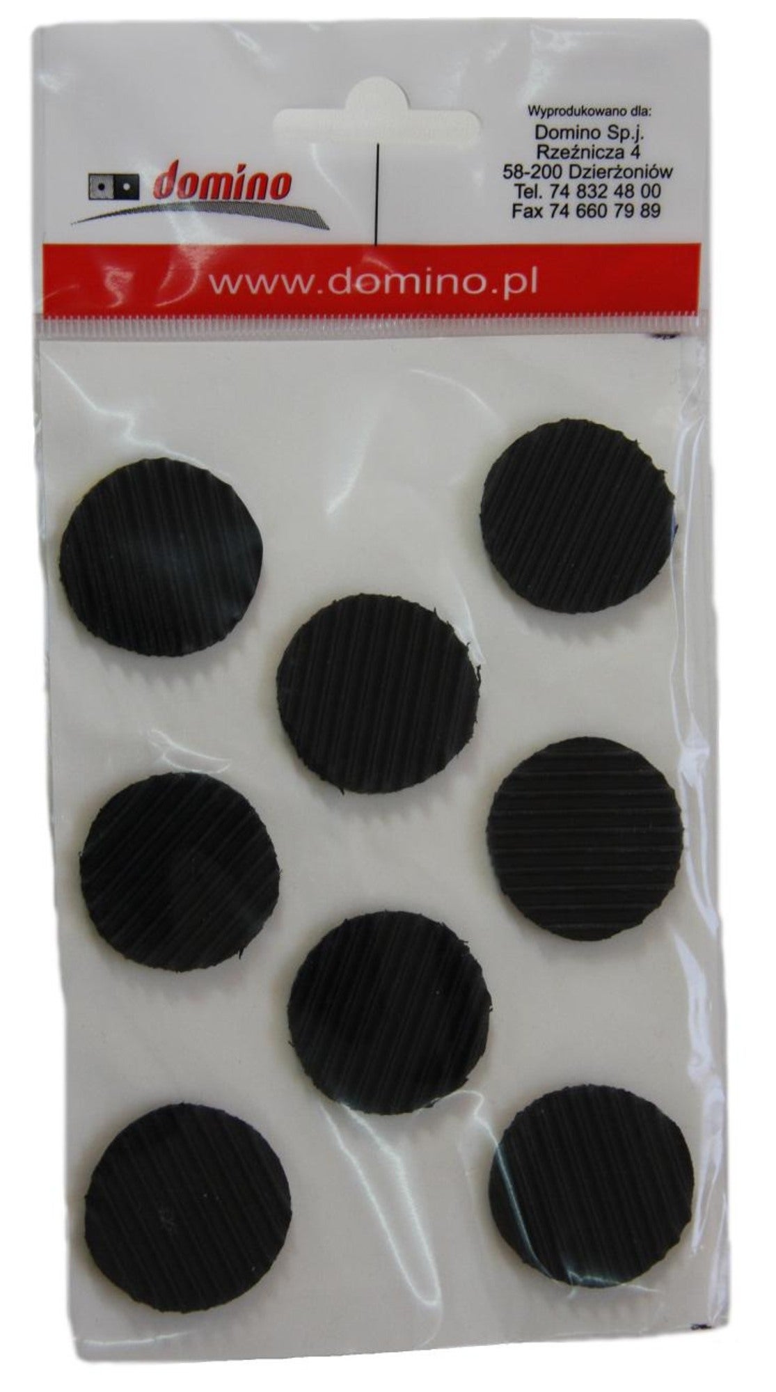 Podkładki antypoślizgowe samoprzylepne czarne fi 30 mm (8 szt.) 