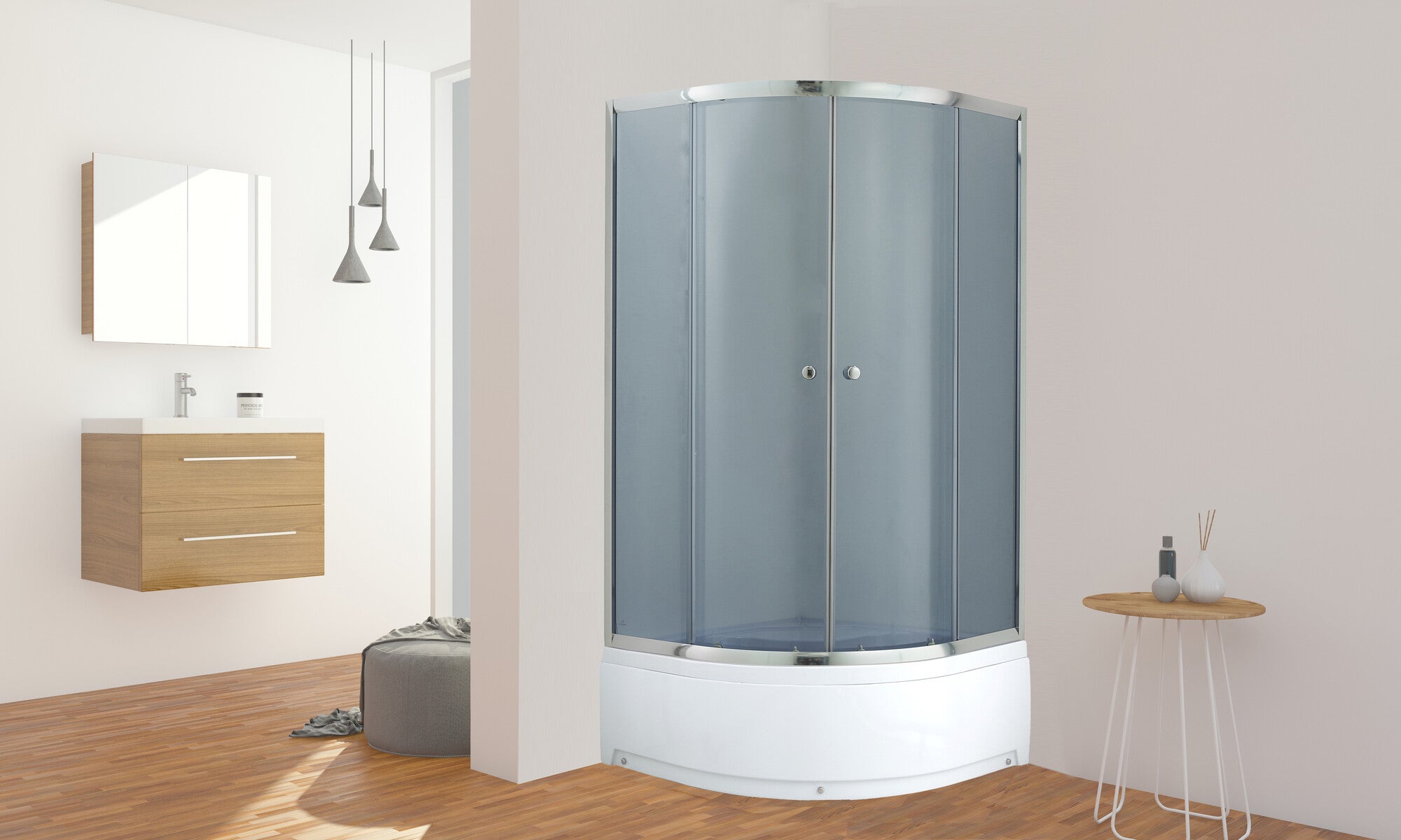 Kabina prysznicowa Savana Evelina Plus 80x80 z brodzikiem 1