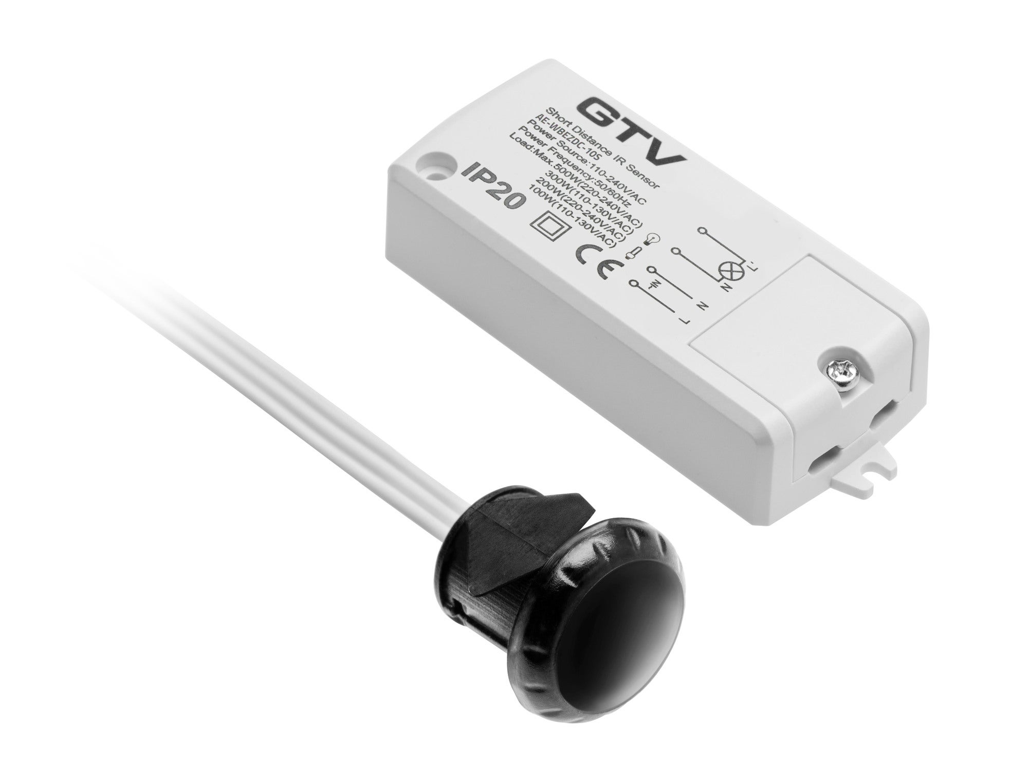 Włącznik bezdotykowy 2-bieg 500W 230V czarny 1