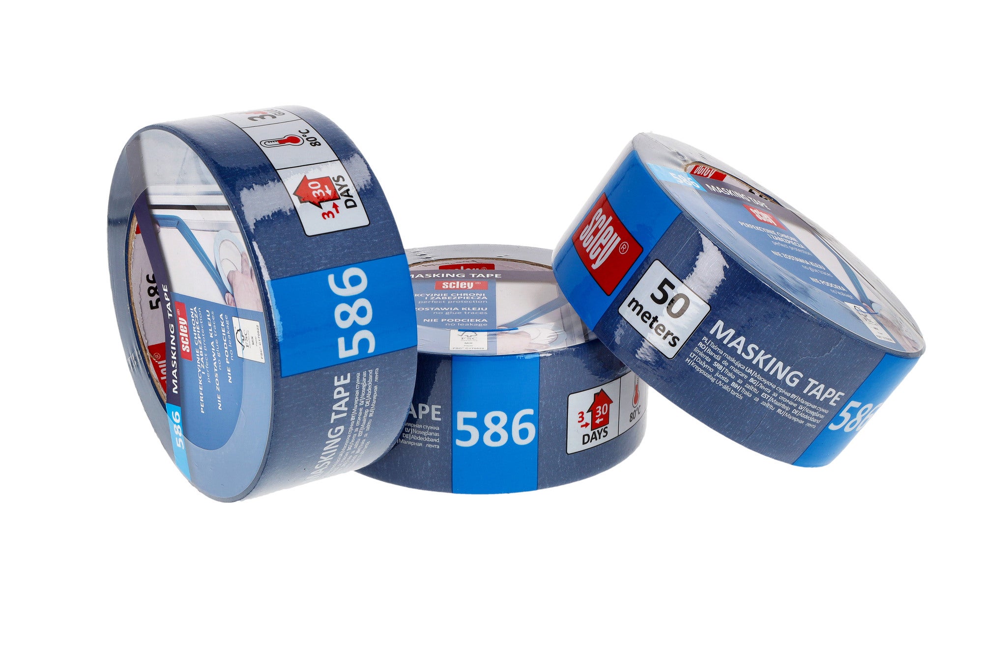 Taśma maskująca Scley 48 mm x 50m 3 sztuki 2