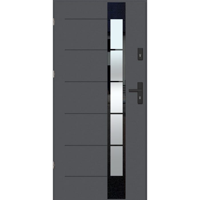 Drzwi zewnętrzne GLASS LOFT 2 90 lewe antracyt