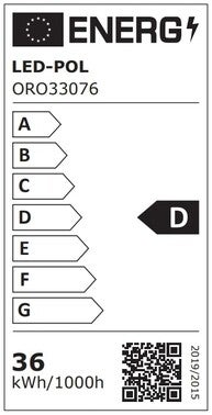 Oprawa zintegrowana LED SEVA 120CM 36W 5400LM 4000K IP65 1