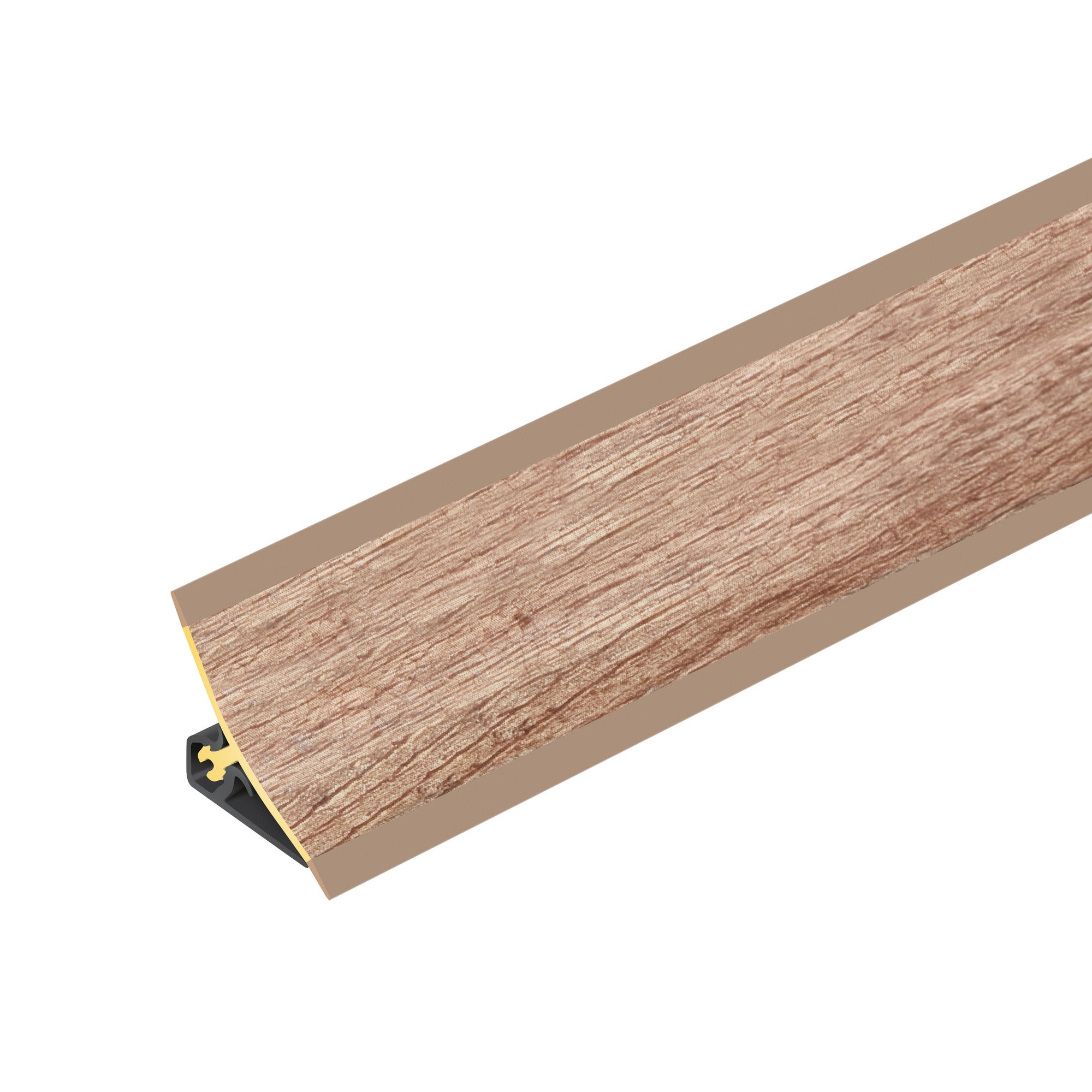 Listwa przyblatowa PVC wklęsła szeroka 21x21mm Cezar Dąb Sonoma mat 3m 0