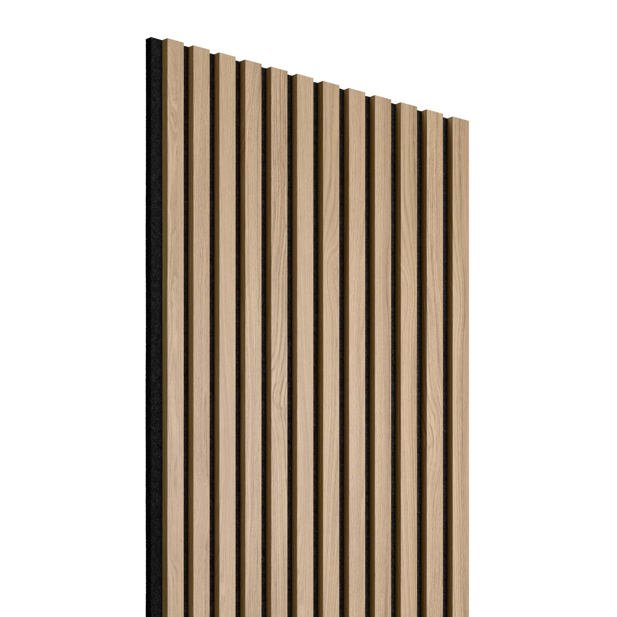 Panel lamelowy na filcowym podkładzie 2650x600 dąb, czarne tło 3
