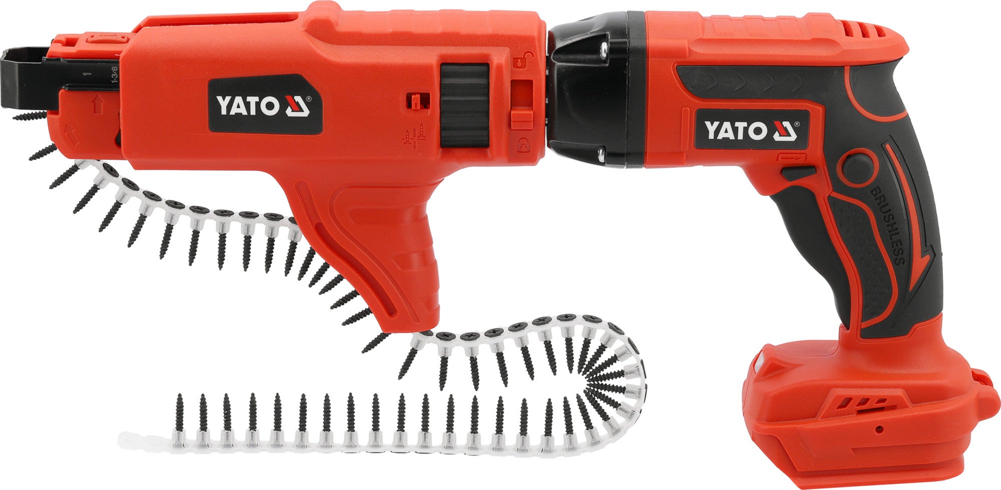 Akumulatorowa wkrętarka taśmowa 18 V, YATO YT-82076 1