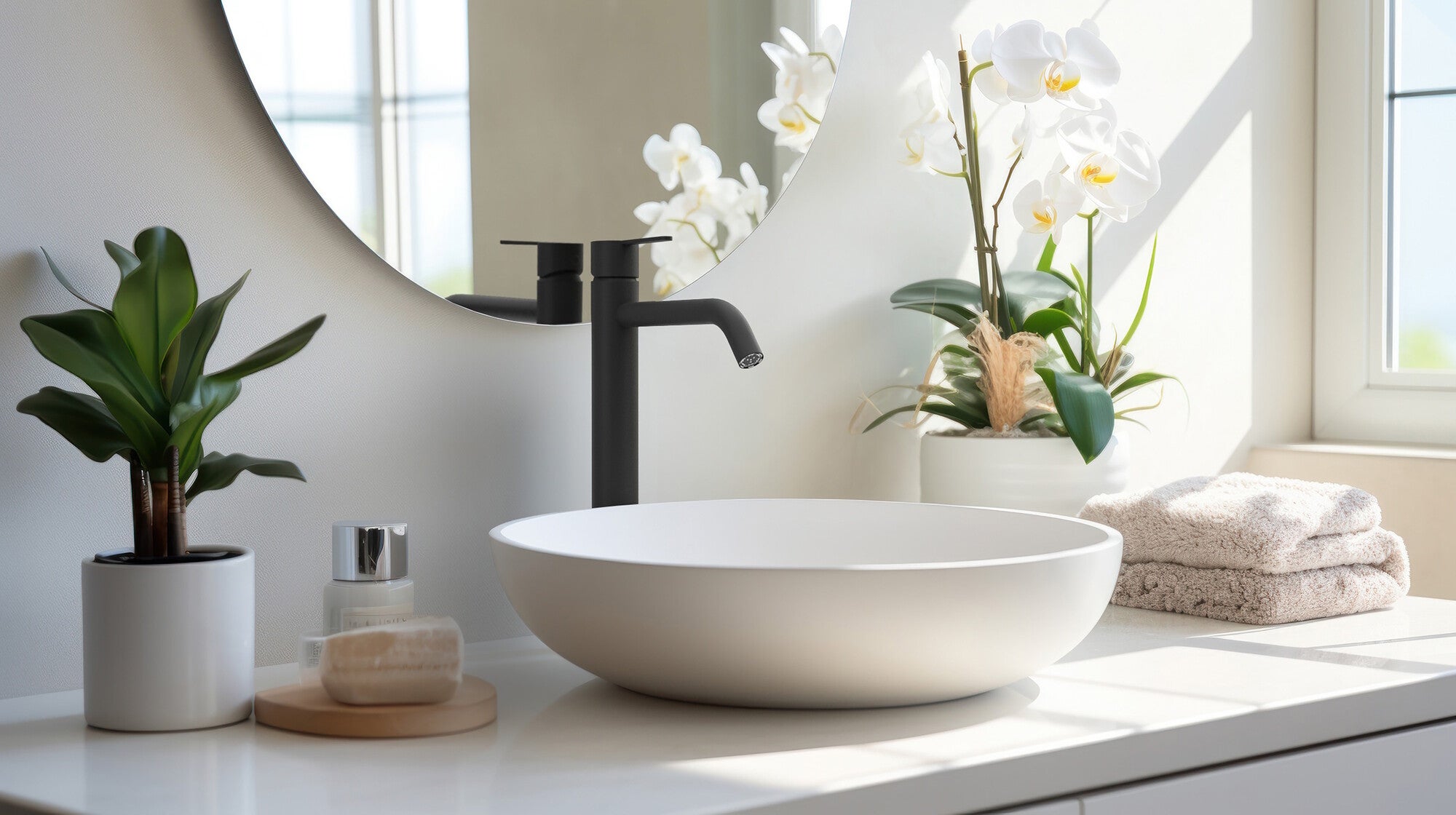 Bateria umywalkowa Valvex Adler wysoka czarna 1