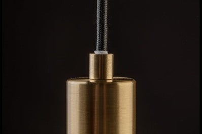 Oprawa sufitowa LAMIA 3  1x E27, złoto-czarny, średnica 30,6cm, materiał metal+szkło 3