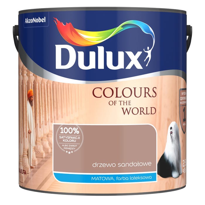 Farba Dulux Kolory Świata drzewo sandałowe 2,5l