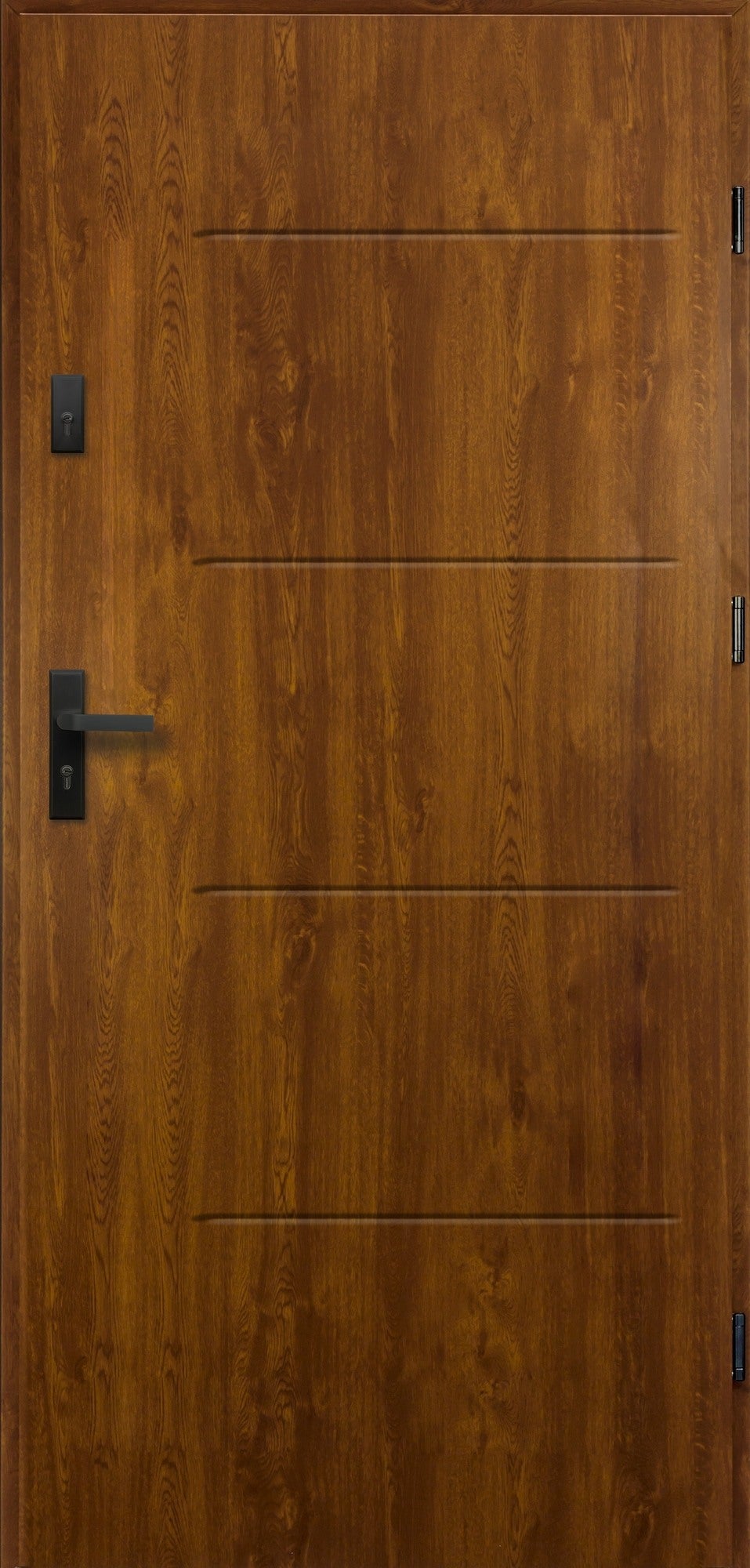 Drzwi stalowe BERLIN złoty dąb 80 prawe 6