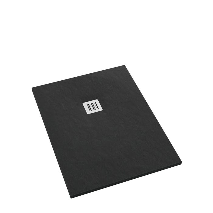 Brodzik kompozytowy Schedpol Atakamit czarny 80x90x3,5 cm BRC3155CST-M2