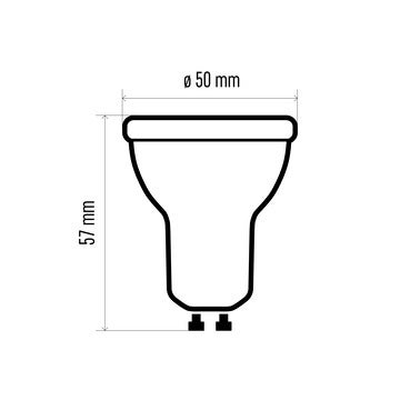 3x Żarówka LED GU10 7W806lm4000K 4