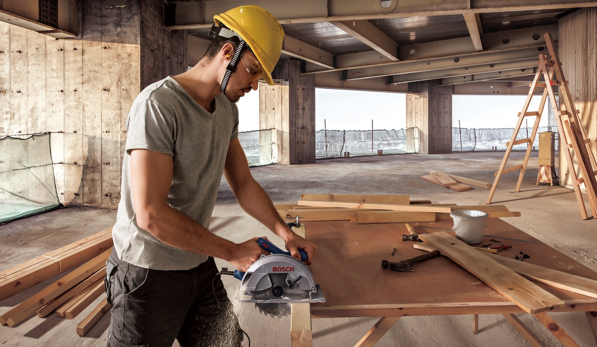 Pilarka tarczowa 1400W 184 mm GKS 140 Bosch 1