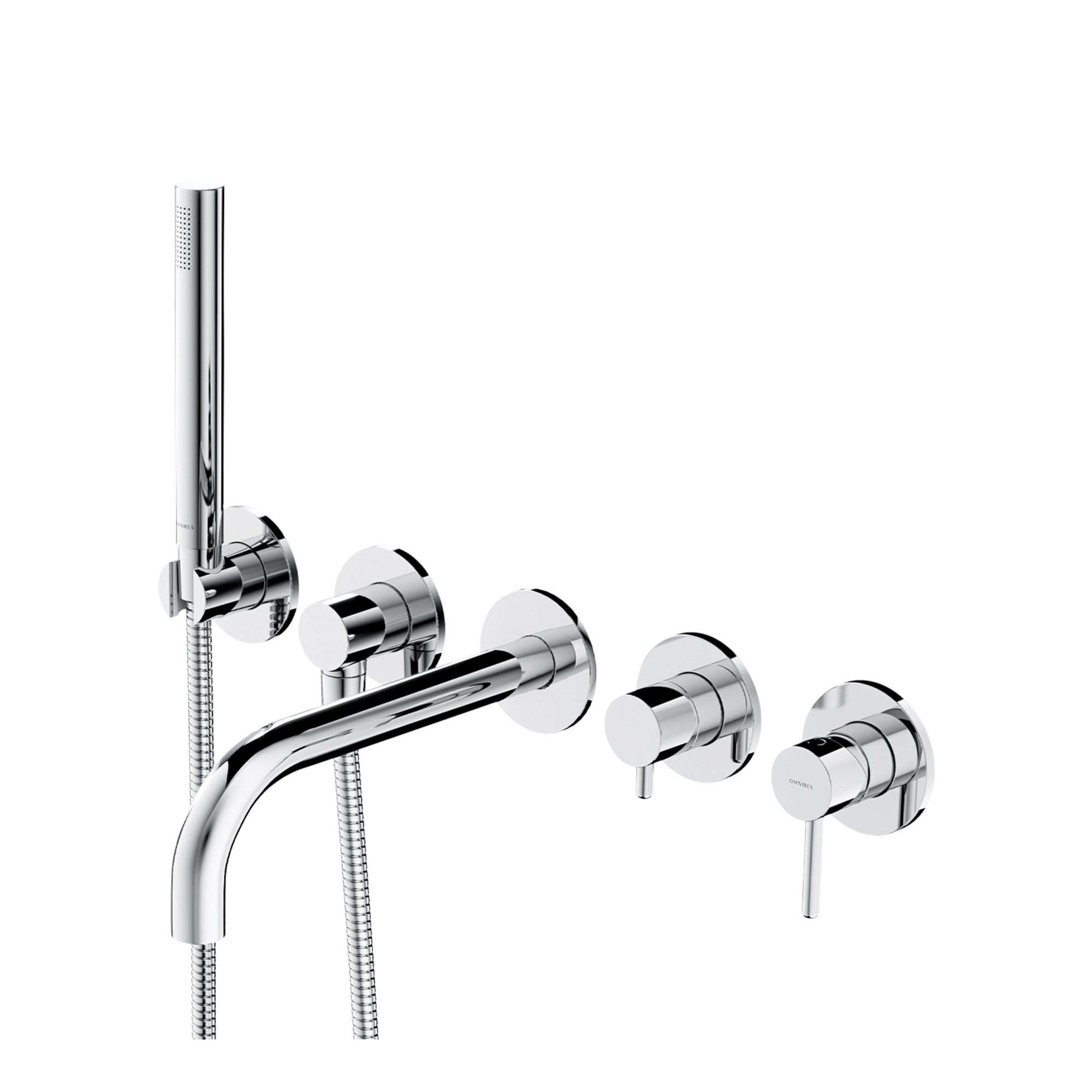 Bateria wannowa podtynkowa 5-otworowa Omnires 