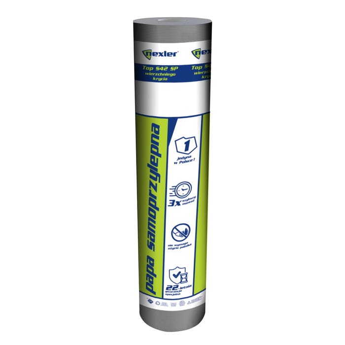 Papa wierzchniego krycia, samoprzylepna Nexler Top S42 SP 5 m2, giętkość: -20°C