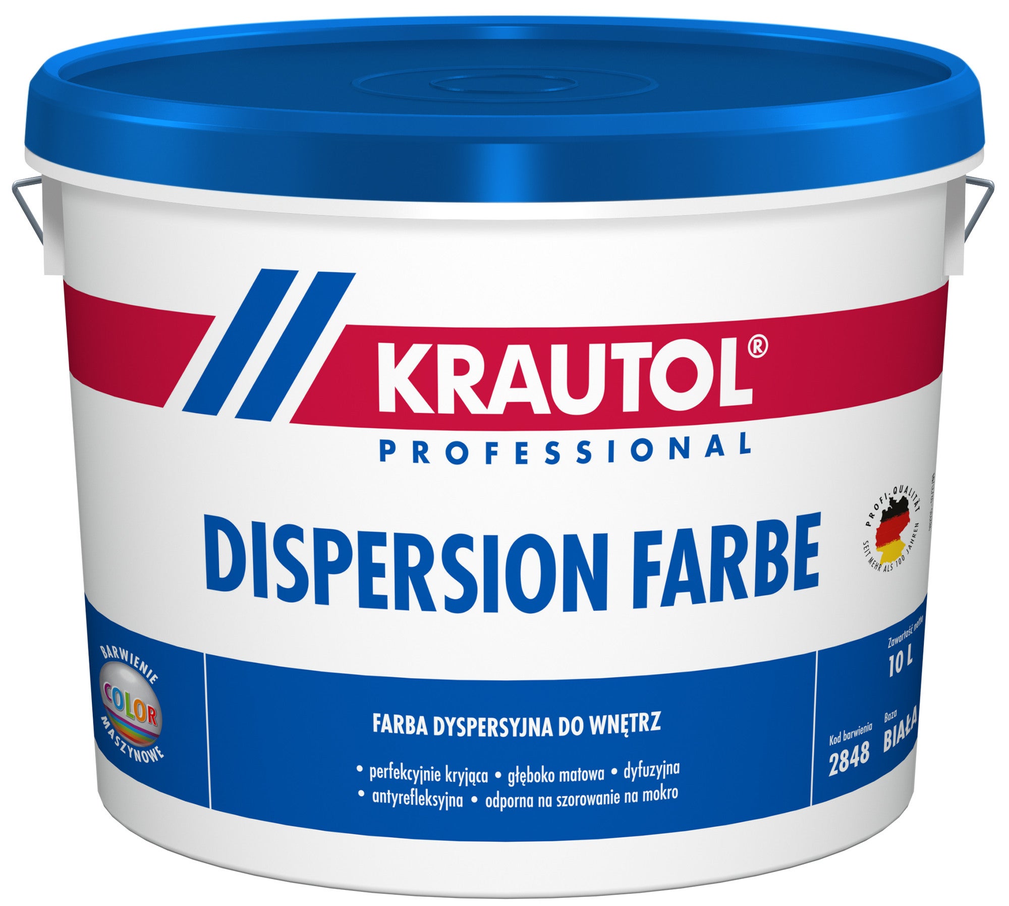 Farba dyspersyjna Krautol Dispersion Farbe baza B1 10l 0