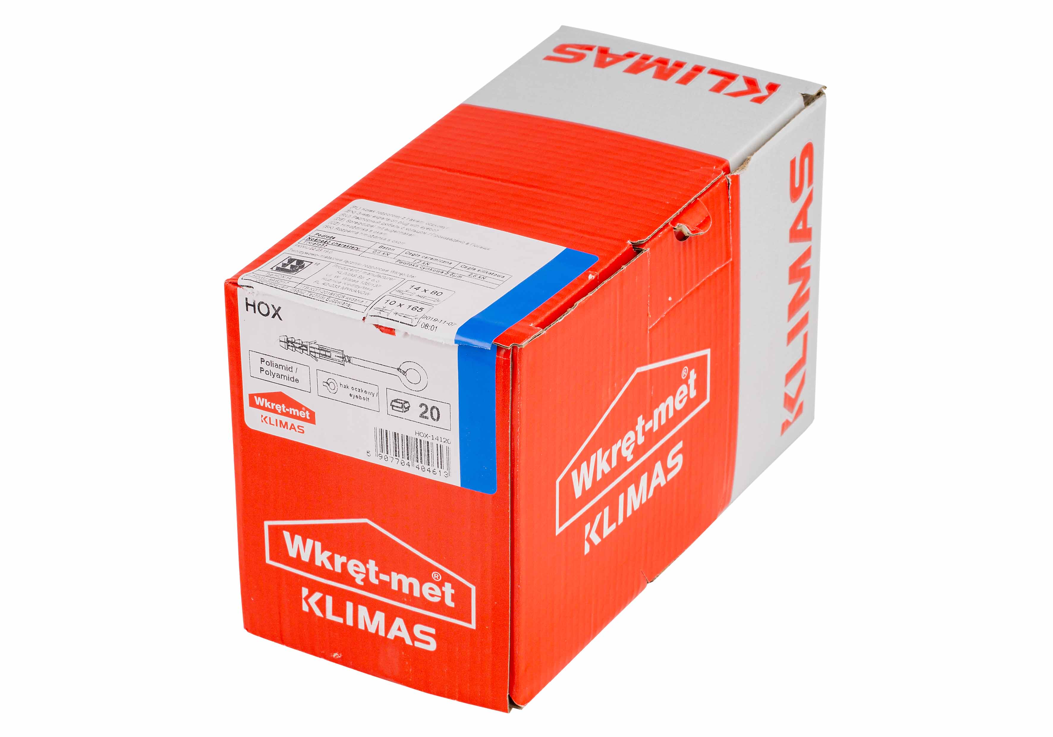 Kołek rozporowy z hakiem oczkowym 16x230 mm 15 szt. 1