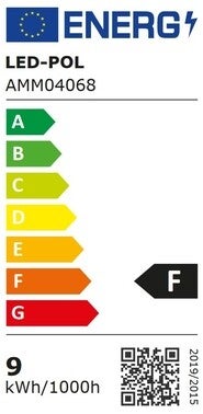 Lampa LED E27 A60 8,5W 806Lm 4000K 240° Fi60x108, klasa energetyczna  F 1