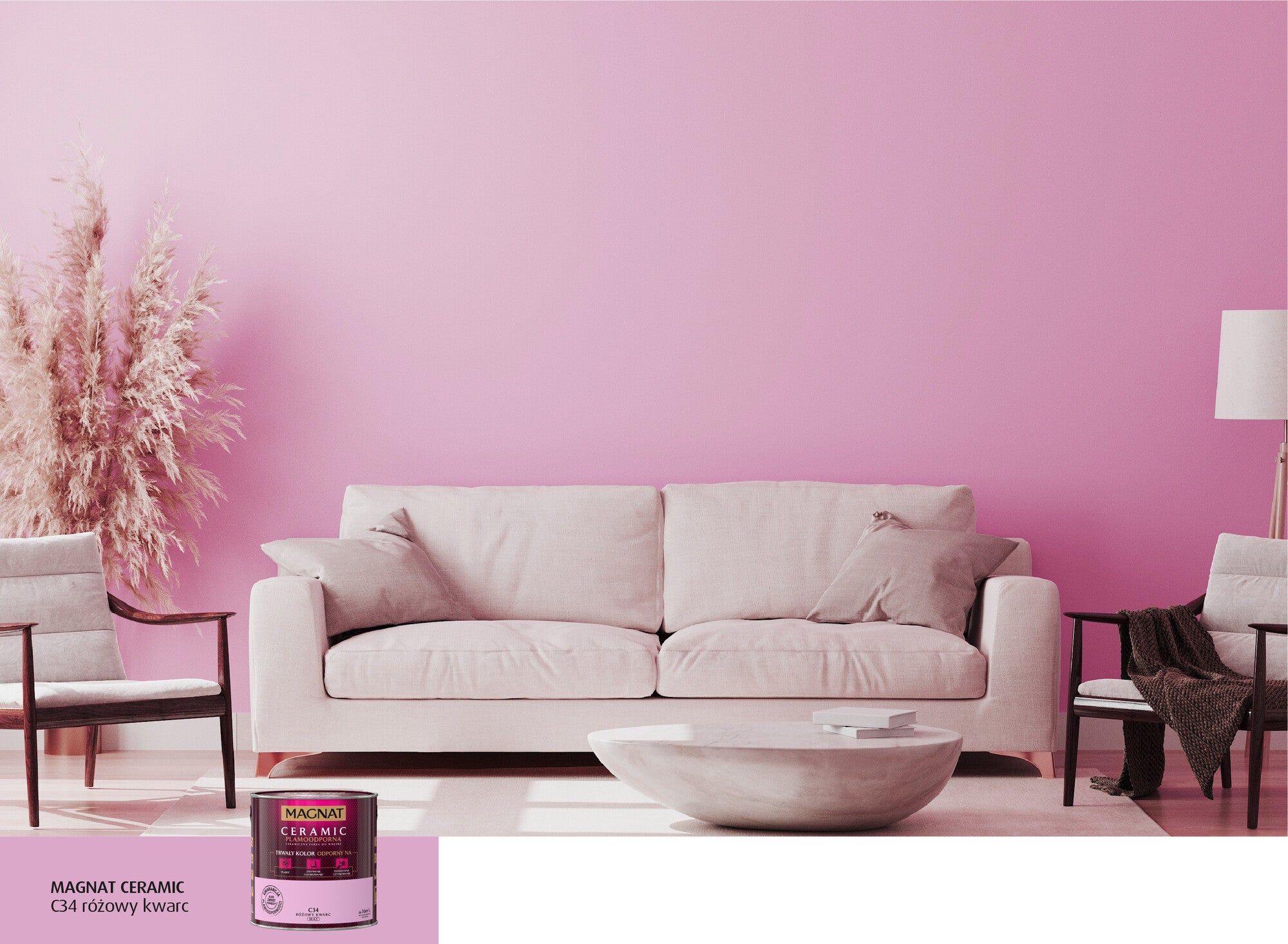 Farba Magnat Ceramic różowy kwarc 2,5l 1