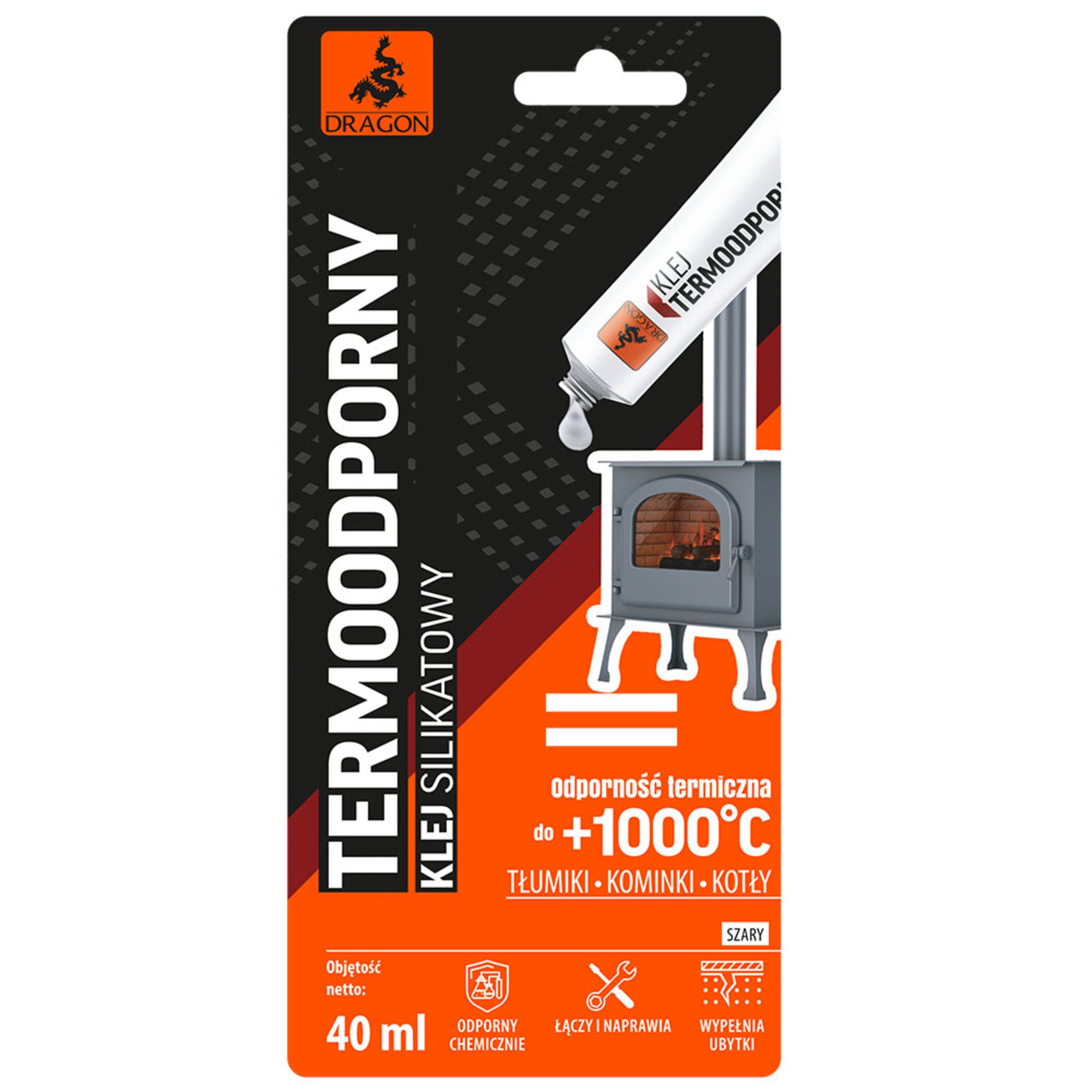 Klej termoodporny +1000'C 40ml