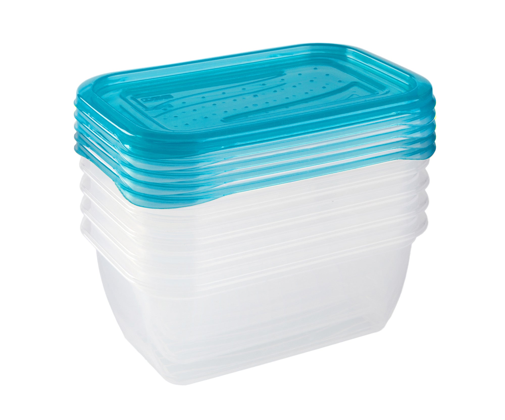 Zestaw 5 prostokątnych pojemników 0.5L 