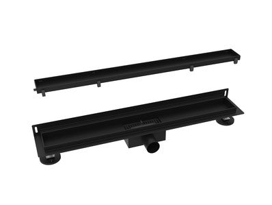 Odpływ liniowy przyścienny Deen 700 mm, czarny 6