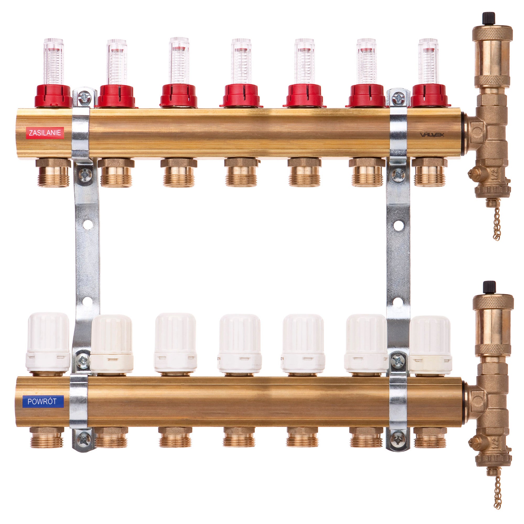 Rozdzielacz Proff K5-7, 7 obwodów do ogrzewania podłogowego 0