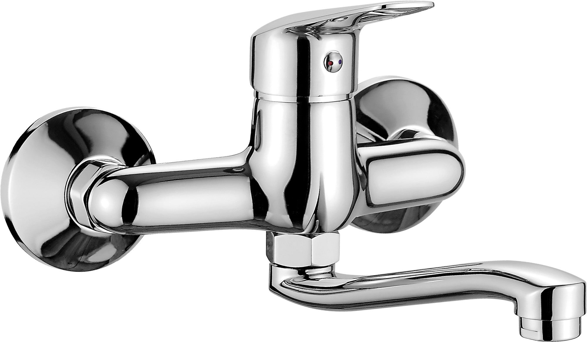 Bateria umywalkowa ścienna Neo Boro chrom