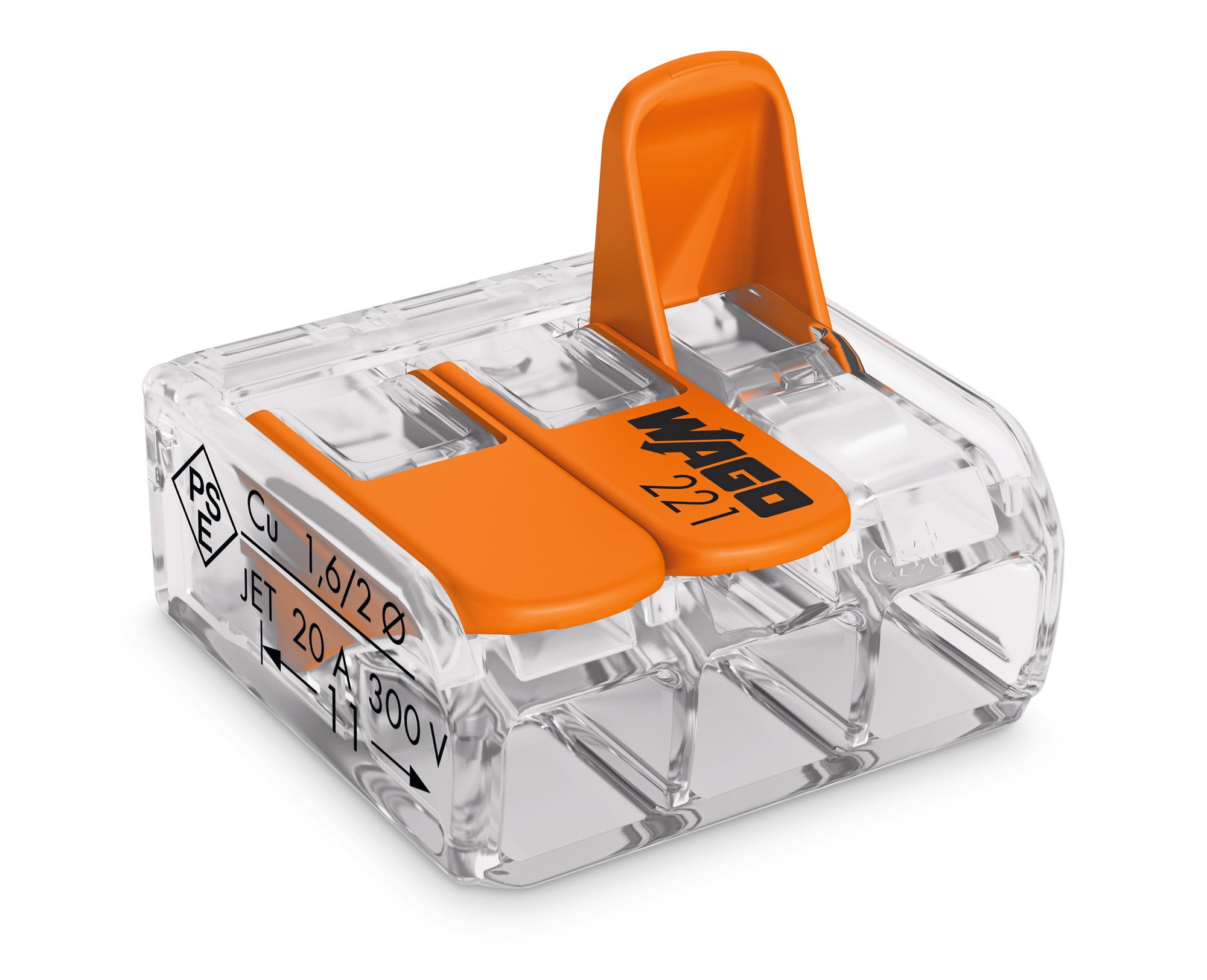 Szybkozłączka z zamkiem Wago 3x0,2-4mm2 5szt 1