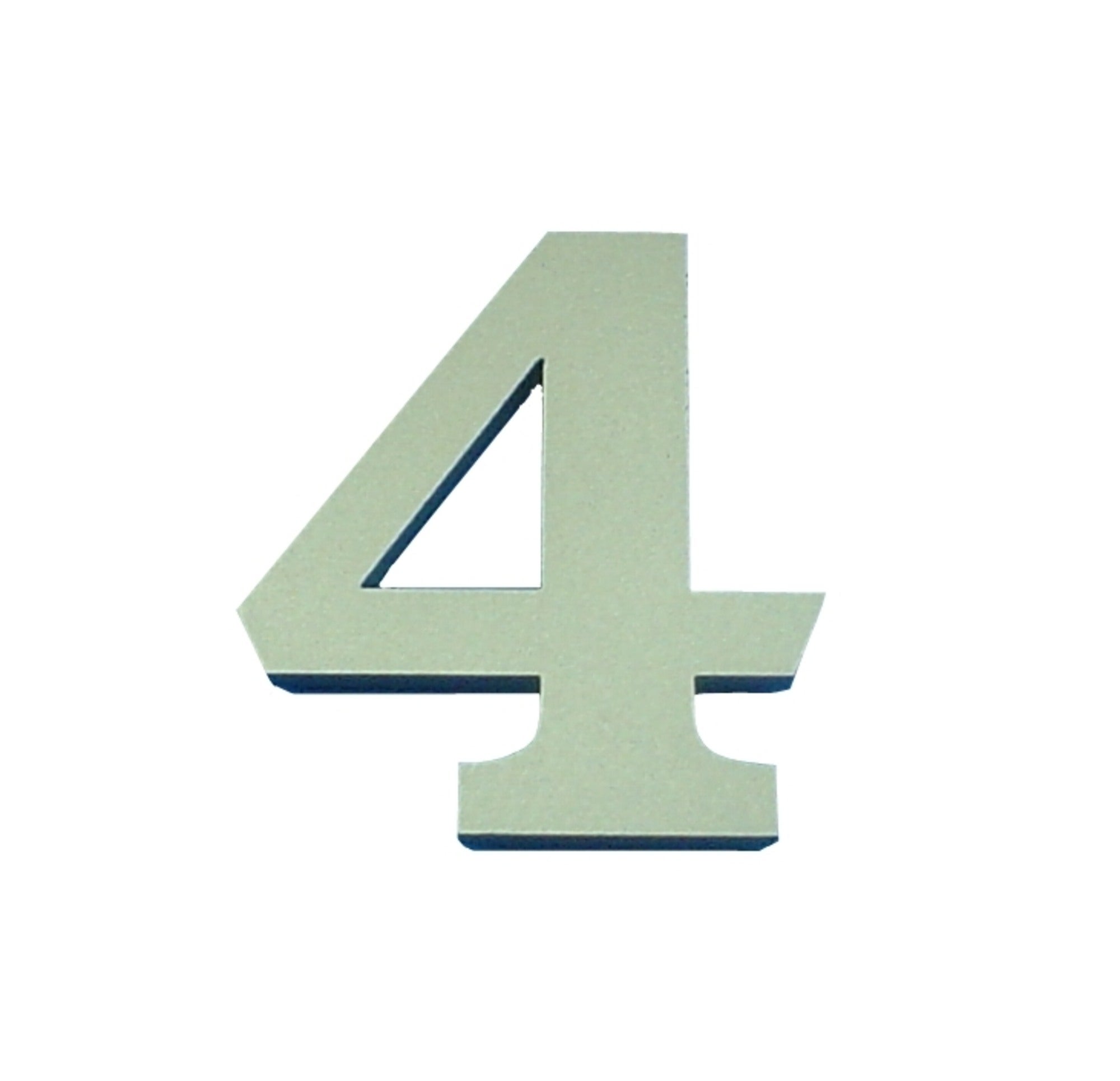 Cyfra 4 samoprzylepna oliwkowa 50 mm