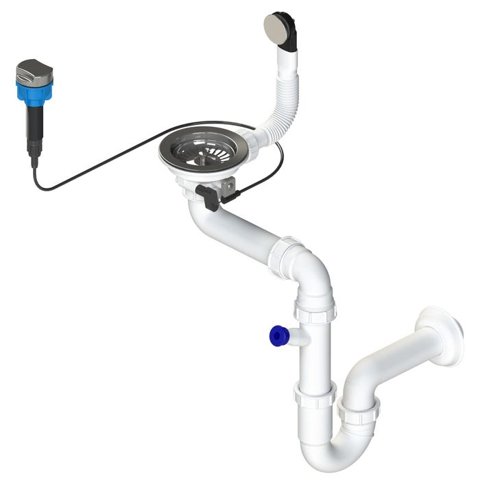 Syfon 3,5 - 1 komora z przelew. i korkiem aut.