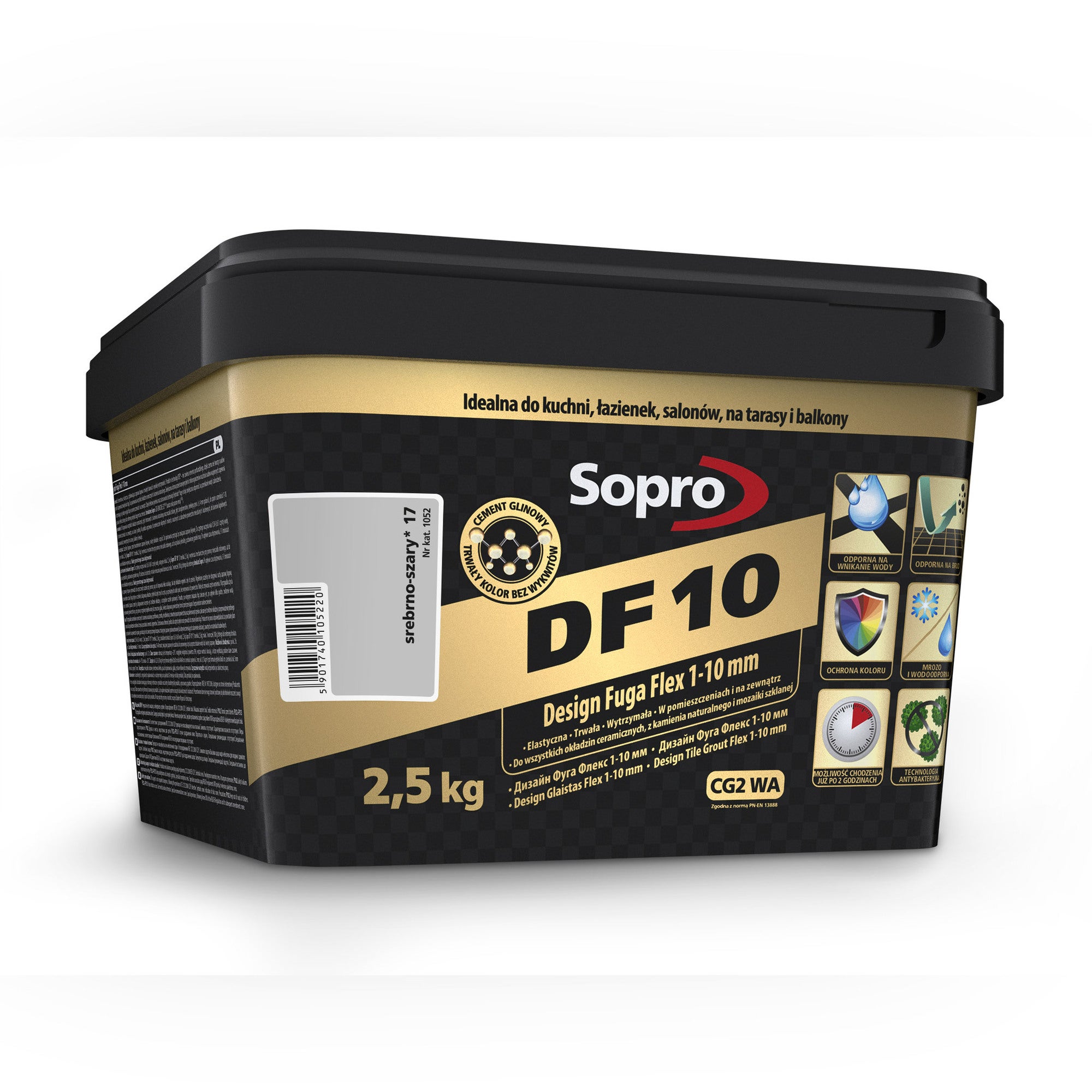 Fuga DF10 Design Flex 17 srebrnoszary 2.5 kg 1