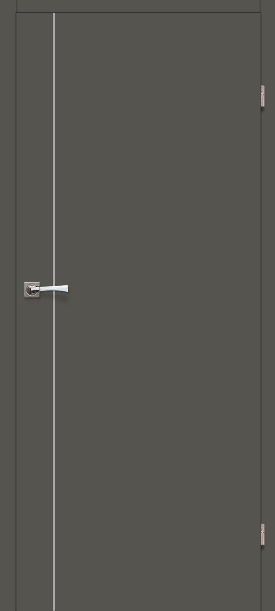 Skrzydło pełne Intarsja 10 80 prawe grafit