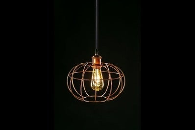 Oprawa sufitowa VIELA 4 1x E27, miedziany, średnica 27,5cm, materiał metal 2