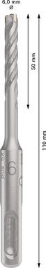 Wiertło SDS-Plus-5X 6x50x110 mm BOSCH 2