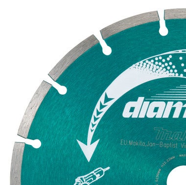 Tarcza diamentowa segmentowa 125x22,2 mm Makita, 10 szt. 1