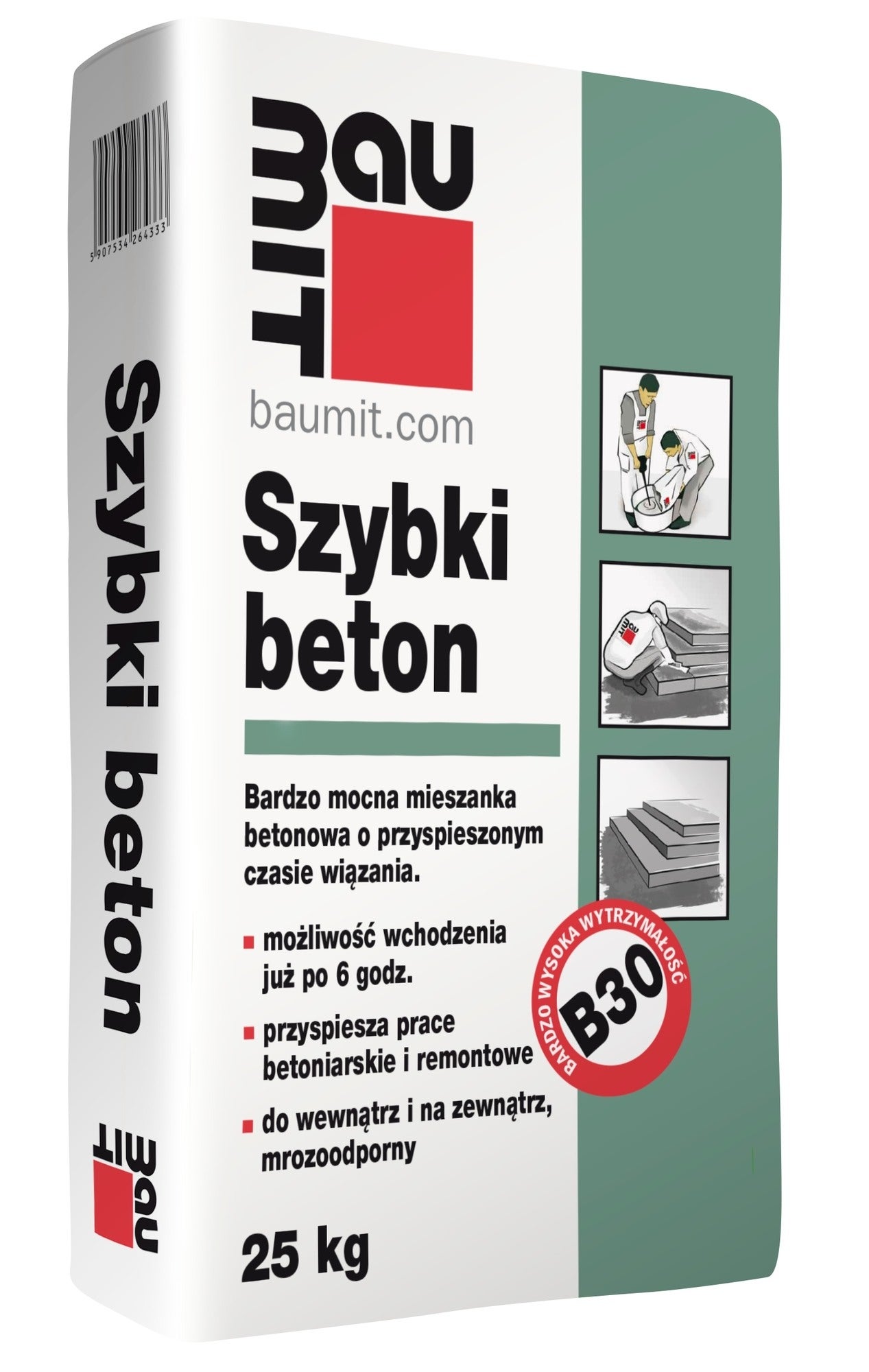 Gotowa sucha mieszanka Beton B-30 Baumit 25 kg, supermocna