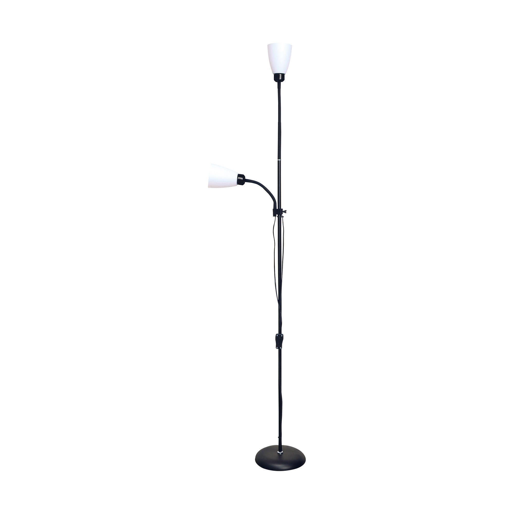 Lampa podłogowa Mader 2xE27 czarna 0
