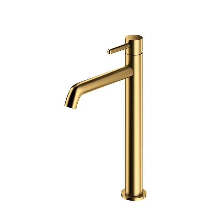 Bateria umywalkowa wysoka Omnires Y złota szczotkowana