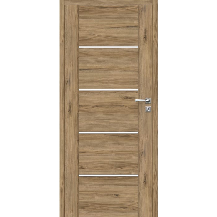 Skrzydło pokojowe Mobi 10 bezprzylgowe 90 cm, lewe, orzech włoski